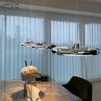 Простая современная прикроватная хромированная люстра Bauhaus модная люстра для спальни, столовой, кабинета, офиса