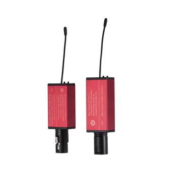 Профессиональная цифровая беспроводная микрофонная система UR-4 с приемником-передатчиком XLR красного цвета