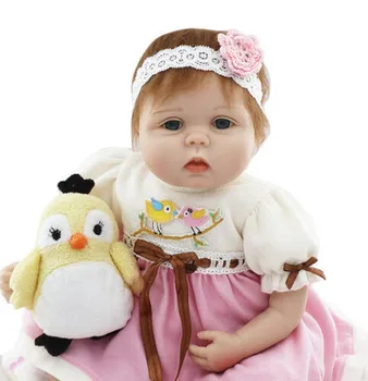 Силиконовая виниловая кукла для новорожденных Reborn Baby Girl 22 