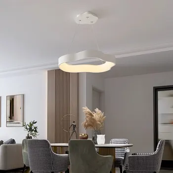 Современные минималистичные светодиодные подвесные светильники для гостиной, столовой, спальни, ресторана, белого настольного бара, ламп, домашнего декора, освещения