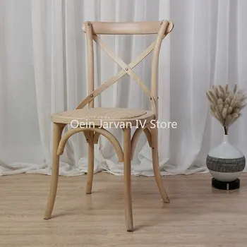Современные обеденные стулья для отдыха, Обеденные стулья с минималистской спинкой, Деревянная Мебель для приемной Cadeira De Jantar WZ50DC