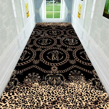 Современный роскошный коврик для гостиной с леопардовым рисунком и зеброй, ковер с принтом в стиле барокко, коврик для спальни, коридора, украшения стойки регистрации в отеле, коврик для пола