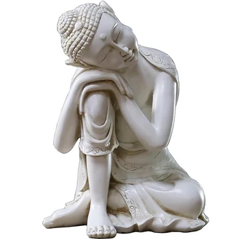 Статуя Будды ручной работы, Изделия из смолы, украшения для дома, Декоративная Садовая скульптура Будды ручной работы, Рождественский подарок R62