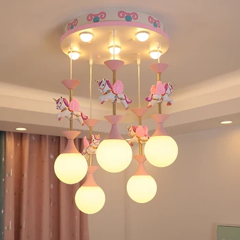 Фантазийные Люстры для детской спальни, современные Креативные светодиодные подвесные светильники для декора гостиной, потолочные светильники