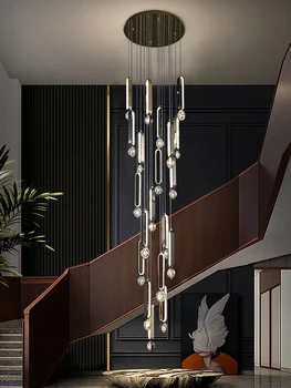Хрустальная люстра Bubble роскошного дизайна, люстра для гостиной, светодиодная подвесная столовая, подвесной потолочный светильник, подвесной светильник в стиле лофт