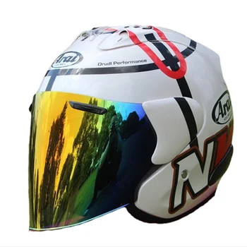 Шлем с открытым лицом 3/4 SZ-Ram 3 White Snail для велоспорта, мотоциклетный шлем для грязевых гонок, защитный шлем для мотоциклов и картинга
