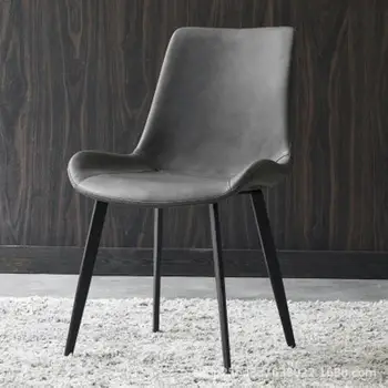 Эргономичные Черные обеденные стулья для гостиной Современный ресторан Relax Single Дизайнерское кресло для отдыха Nordic Sillas Мебель для дома