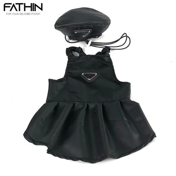 Юбка для домашних животных в роскошном стиле FATHIN, ремень для французского бульдога, черное платье для маленьких Средних собак, Кошек XS-XXL