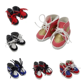 1 пара кроссовок OB11 На шнуровке Подходит для кукол 1/12 BJD и аксессуаров для глиняных кукол Obitus11/DOD/GSC Игрушечная обувь 2,5*1,1 см