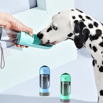 2020 Портативная бутылка для воды для домашних собак, поилки для маленьких и крупных собак, Дозатор воды для кормления, Чаша для фильтра с активированным углем для кошек