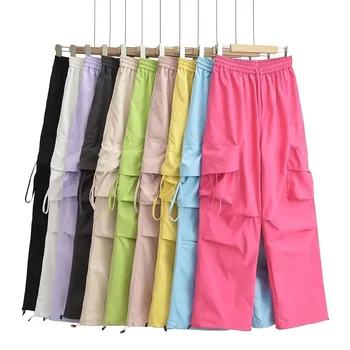 2023 05 Совершенно Новые весенне-летние женские Сексуальные брюки из полиэстера, верхняя одежда для брюк