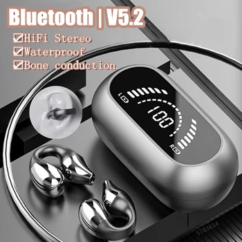2023 Новые беспроводные наушники TWS Bluetooth 5.2 с музыкой костной проводимости, шумоподавлением, спортивной гарнитурой для звонков с микрофоном