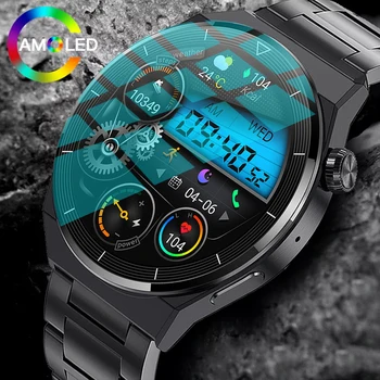 2023 Умные Часы Для Huawei Xiaomi Smart Watch Мужчины Женщины GT3 Pro AMOLED HD Экран Частота Сердечных Сокращений Bluetooth Вызов IP68 Водонепроницаемый NFC
