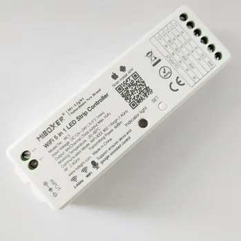 20шт Miboxer WL5 2.4G 5 В 1 WiFi светодиодный Контроллер Для одноцветного, CCT, RGB, RGBW, RGB + CCT, Поддержка голосового управления сторонних производителей