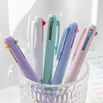 3-цветная креативная красочная гелевая ручка, милые канцелярские принадлежности, гелевая ручка для скрапбукинга, прекрасная студенческая ручка для рисования, разметка