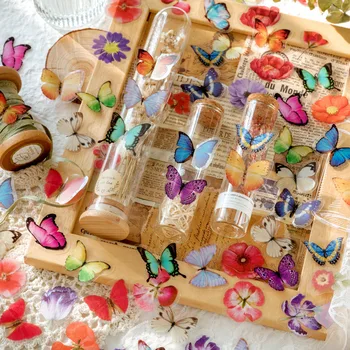 35шт Цветок Лист Хлеб в бутылке Декоративные наклейки для скрапбукинга Этикетка 