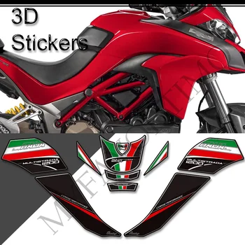 3D наклейки для мотоциклов для Ducati MULTISTRADA 1200 S, наклейки 1200 S, Накладки на бак, комплект для подачи газа, мазута, Защита колена