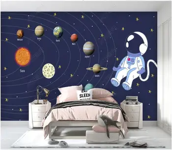 3d фотообои на заказ, настенная роспись, Космическая звезда, Астронавт, фон детской комнаты, домашний декор, обои для стен 3d