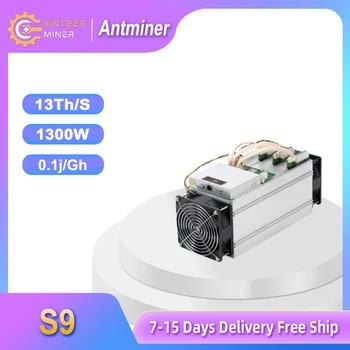 Antminer S9 14T 98J 1370 Вт SHA256 с блоком питания Asic Miner Бесплатная доставка