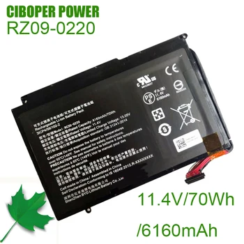 CP Аккумулятор для ноутбука RC30-0220 11,4 В/70 Втч/6160 мАч RZ09-0220 Для Razer Blade Pro 17 GTX 1060 RTX 2060 RTX 2070 RTX 2080 E75-R3U1