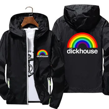 Dickhouse Мужская Тонкая светоотражающая ветровка с солнцезащитным кремом, мужская велосипедная куртка-пилот, пальто, спортивная куртка-пилот на молнии, плюс размер 6XL