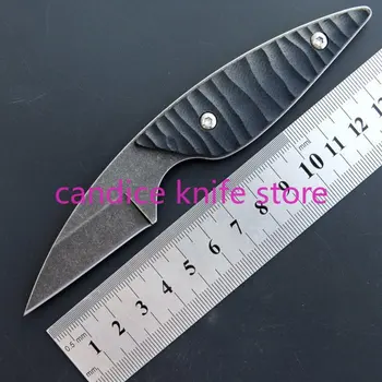 EF113 D2 Stone Wash G10 + Стальная Ручка С Фиксированным Лезвием Прямой Нож Для Выживания в Кемпинге K Shaeth Подарочный Нож Открытый EDC инструмент для мужчин