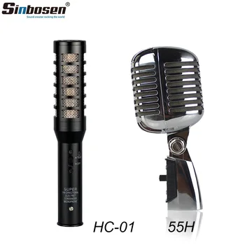 Sinbosen HC-01 Конденсаторный микрофон для хора 55H Металлический Классический динамический микрофон Винтажный Вокальный микрофон для пения в баре DJ Караоке
