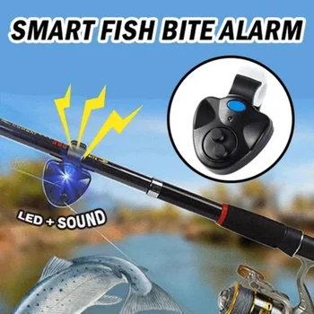 Smart Fish Bite Alarm Сигнализация для Рыбалки Подводная Рыбалка Электронная Светодиодная Сигнализация для Поклевки Карпа Сигнализация Рыболовные Снасти Fischbiss-Alarm