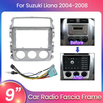 Автомагнитола Navifly, адаптер для аудиосистемы, Комплекты отделки приборной панели, лицевая панель для Suzuki Liana 2004-2008, навигация GPS DVD 2 din