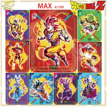 Аниме Dragon Ball MAX 199B Редкая Флеш-карта Torankusu Broli Сон Гоку Замасу Вегета IV Коллекционная Художественная Открытка Рождественский Подарок На День Рождения