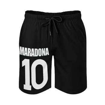 Аниме Повседневные Пляжные Брюки Maradona 10 Maradona Свободные Стрейчевые Пляжные Забавные Графические Мужские Шорты Баскетбольный Регулируемый Шнурок Breat