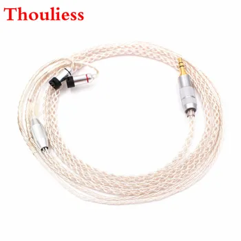 Бесплатная доставка 1,2 м 8-жильный кабель для обновления звука, совместимый с наушниками ie8i/ie80/ie80s