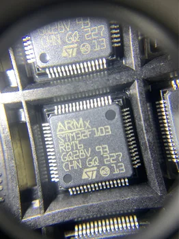 Бесплатная доставка 10 шт./лот STM32F103RBT6 совершенно новый подлинный однокристальный микрокомпьютер, 32-битный микроконтроллер, чип Lqfp64