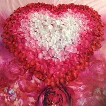 Бесплатная доставка, 100 шт., шелковый искусственный цветок, лепестки роз, украшения для свадебной вечеринки, товары для дома, новое поступление Оптом