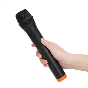 Беспроводной микрофон, черный АБС-пластик, Профессиональный универсальный ручной УКВ беспроводной микрофон, USB-приемный микрофон