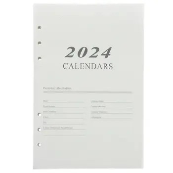 Блокнот для планирования с отрывными листами, Портативный блокнот для академического планирования, блокнот для английского языка на 2024 год, планировщик (a5)