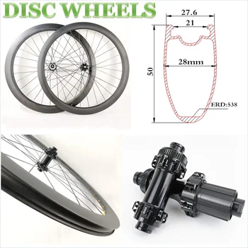 велосипедные карбоновые колеса 700C clincher глубиной 50 мм, шириной 28 мм, дисковый тормоз для шоссейных велосипедов cyclo cross