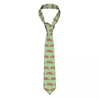 Галстук-бабочка Leachie Bread Tie, свадебный галстук с 3D-принтом, узкий, шириной 8 см