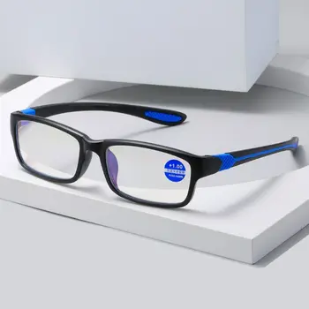 Гибкие спортивные очки для чтения TR90 для мужчин и женщин, офисные очки для чтения с защитой от синего света, очки для защиты глаз от пресбиопии