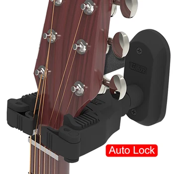 Гитара, настенное крепление, вешалка, держатель, крючок, система автоматической блокировки для электроакустических гитар, аксессуары для бас-гитары, запчасти