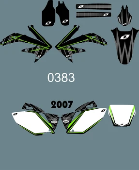 Графика мотоцикла 3M 5 стилей, фоны С графикой команды, наклейки для HONDA CRF450R CRF450 2007