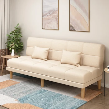 Деревянные ножки Диван-кровать для гостиной с откидной спинкой, 3-местный Длинный Современный диван, складной Белый диван с откидной спинкой, мебель для дома Soggiorno