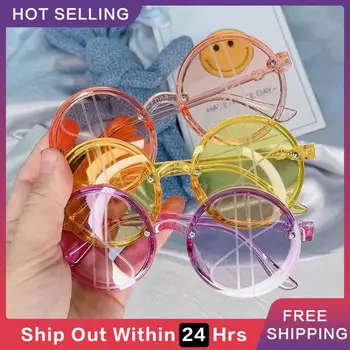 Детские солнцезащитные очки в трендовой круглой оправе, солнцезащитные очки для мальчиков и девочек, милые оттенки, защита от солнца на открытом воздухе UV400 De Sol Gafas