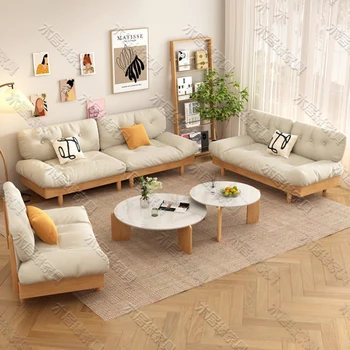 Длинный диван в скандинавском стиле для гостиной, Современный минималистичный подлокотник для кресла, Диван для гостиной, Уютный Офисный Гарнитур для декора El Hogar