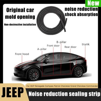 Для JEEP Renegade Compass Patriot Cherokee Grand Cherokee специальная для автомобиля звукоизоляционная уплотнительная прокладка дверная пылезащитная прокладка