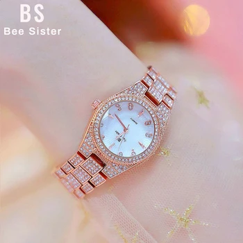 Женские часы известных люксовых брендов, кварцевые женские часы из розового золота, наручные часы с украшением в виде кристаллов Для женщин, женские часы с бриллиантами 2021