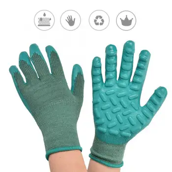 Защитные перчатки, латексные рабочие перчатки для мужчин, износостойкие, антивибрационные, противоскользящие рабочие перчатки для садоводства,