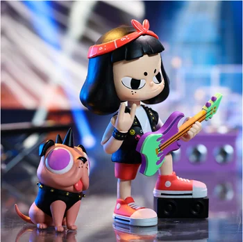 Игрушки серии Pop Mart VITA Super Band Blind Box, фигурка Mystery Box, Милая кукла, Подтвержденная модель стиля, подарки Kawaii