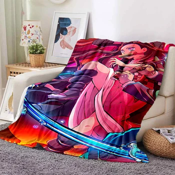 Изготовленное на заказ одеяло Demon Slayer для дивана для взрослых, бытовые одеяла для кроватей, одеяло для кемпинга на Хэллоуин, одеяло kawaii, тонкое одеяло