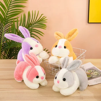 Имитация плюшевого кролика, реалистичный кролик, плюшевые игрушки-кролики, подарок для ребенка, кукла Каваи для детей, Рождественские подарки